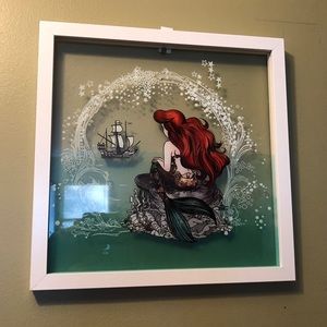 This is brand new little mermaid sitting on a rock